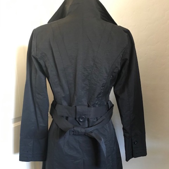 Ambition. Black Trench Coat. Size-Small - Picture 4 of 12
